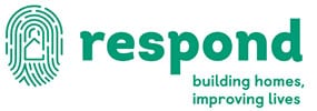 Respond logo, building homes improving lives